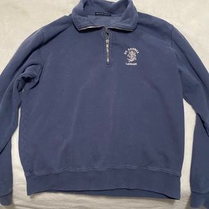 brandy melville blue quarter zip jacket saint george london